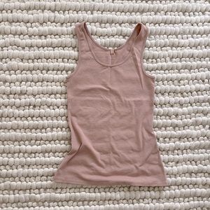 LUNYA restore cotton base tank top blush